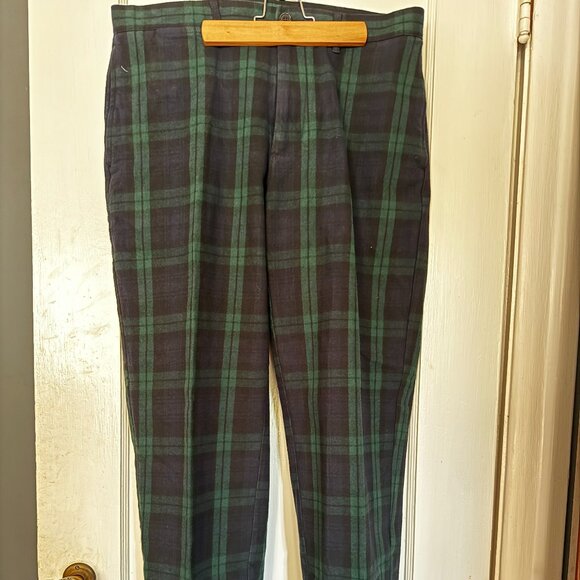 J Crew Straight-fit brushed twill trouser in Black Watch tartan * Size 33/30 - Picture 2 of 7